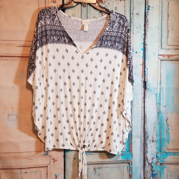 Chico's Tops - 💥❤🎪Chico's Poncho Style Sleeves Top